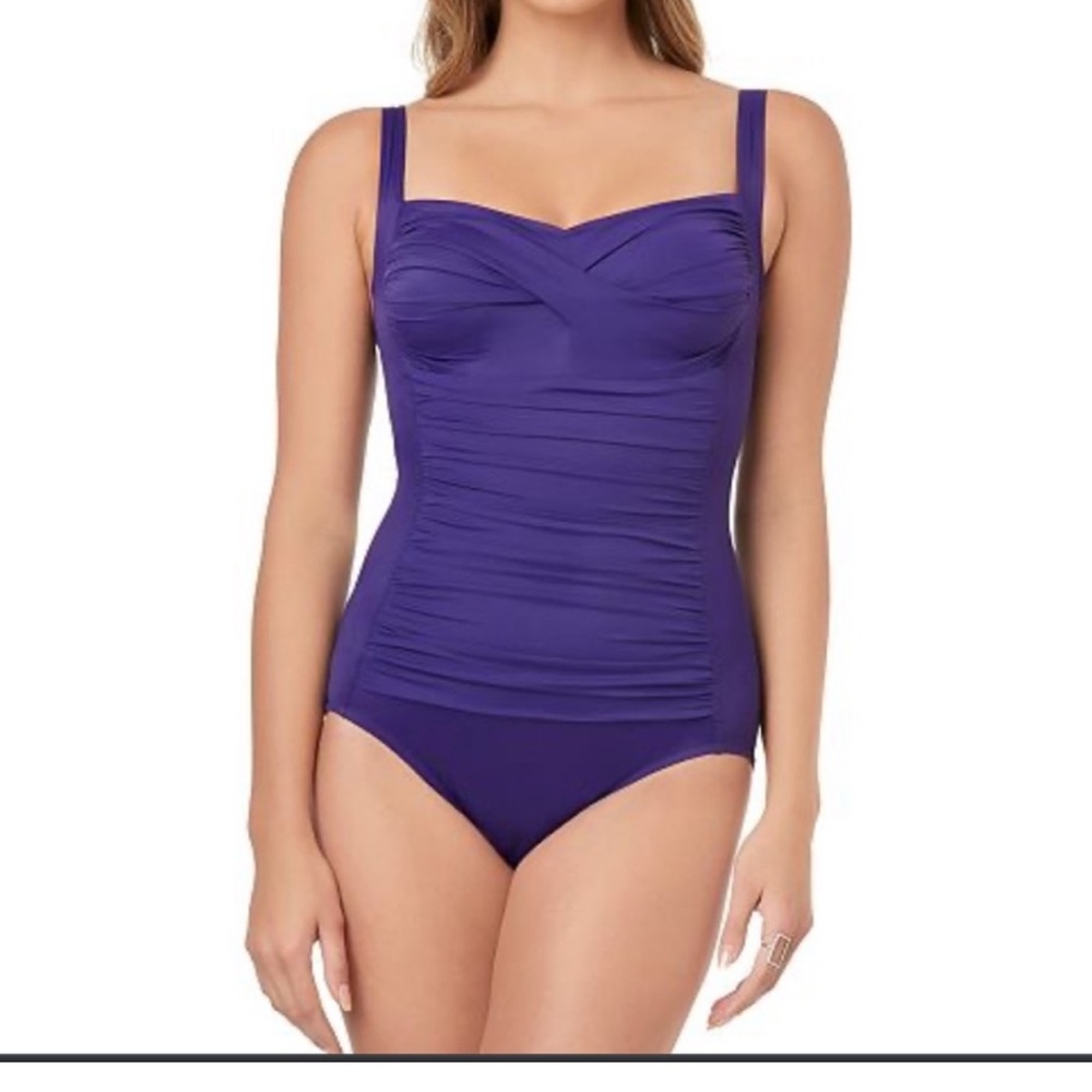 Croft & Barrow Sculptor Control One-Piece Swimsuit size 14